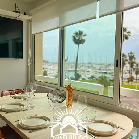 아파트 Le Port Vauban Harbor View For 4 By Sunset 앙티브